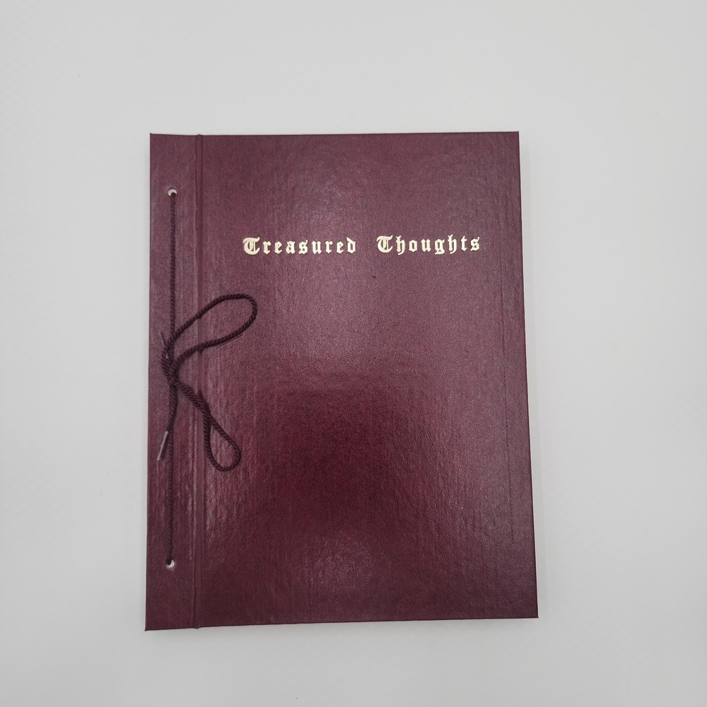 Treasured Thoughts 1990 College of the Ozarks Alumni Poetry Prayer Inspirational